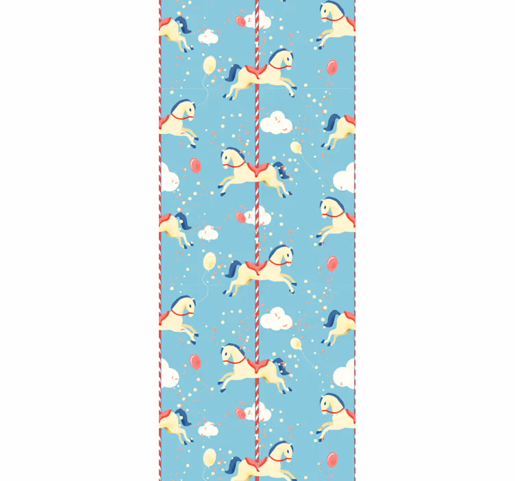 Store enrouleur pour chambre enfant motif manège - TenStickers