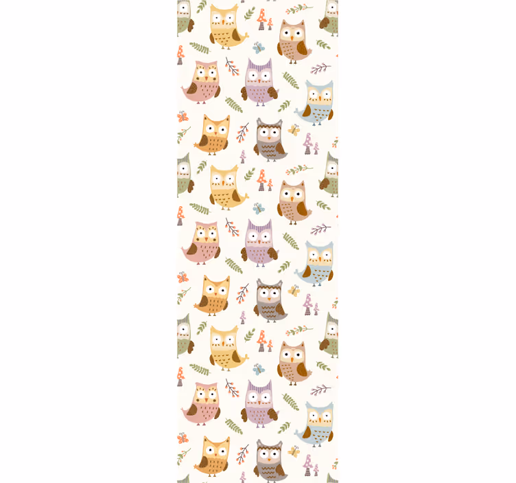 Store enrouleur pour chambre enfant hiboux mignons métiers - TenStickers