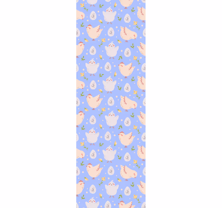 Store enrouleur pour chambre enfant personnages poules - TenStickers