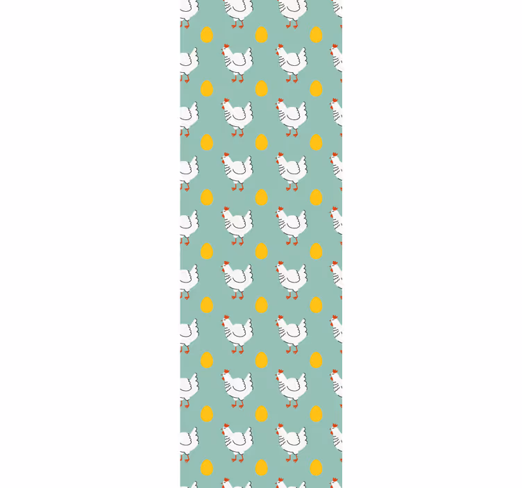 Store enrouleur pour chambre enfant poussin blanc fond bleu - TenStickers