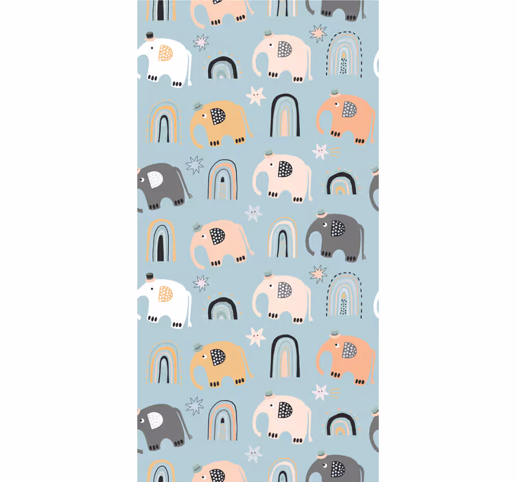 Store enrouleur pour chambre enfant éléphants mignons - TenStickers