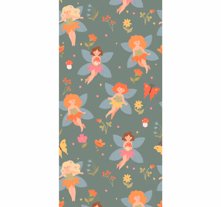 Store enrouleur pour chambre enfant fleurs de femmes - TenStickers