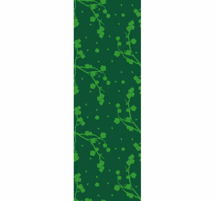 Store enrouleur pour chambre enfant arbres coréens verts - TenStickers