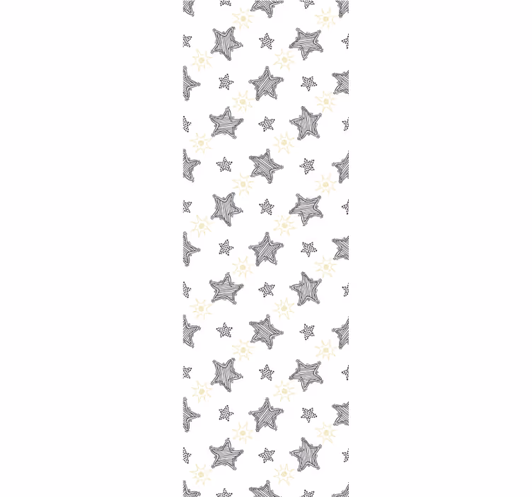 Store enrouleur pour chambre enfant étoiles graffiti - TenStickers