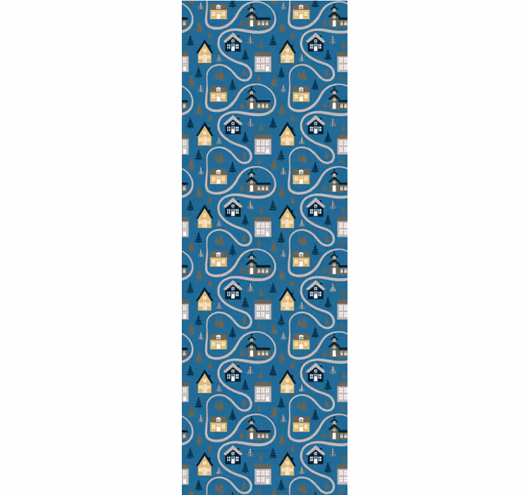 Store enrouleur pour chambre enfant motif carte ville - TenStickers