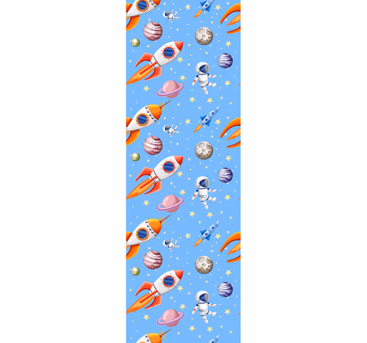 Store enrouleur pour chambre enfant motif espace aquarelle - TenStickers