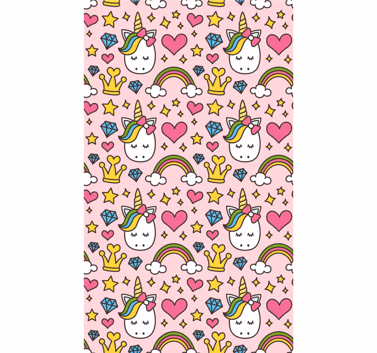 Store enrouleur pour chambre enfant licorne fantaisie - TenStickers