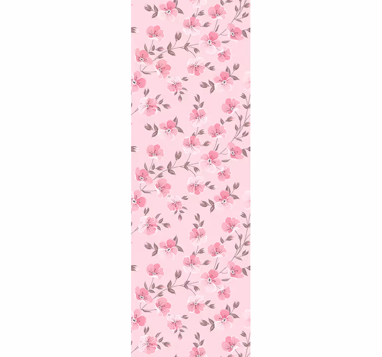 Store enrouleur pour chambre enfant fleurs roses mignonnes - TenStickers