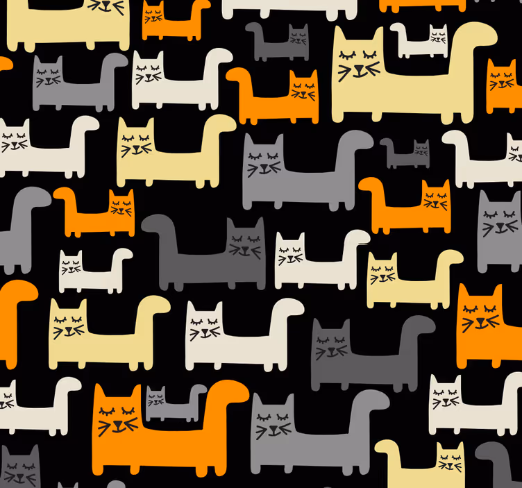 Store enrouleur pour chambre enfant chats gris - TenStickers