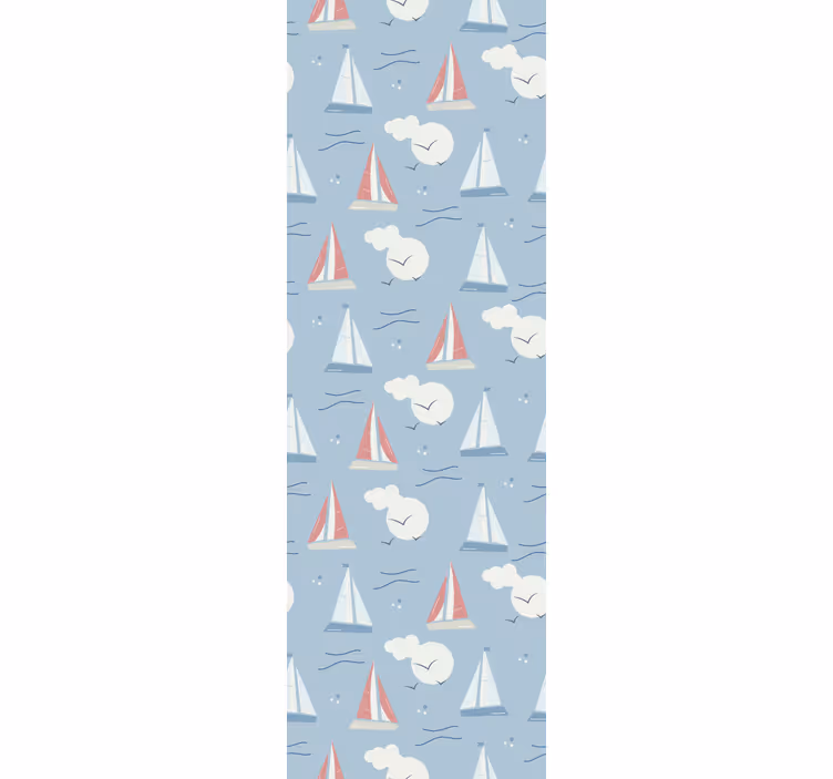 Store enrouleur pour chambre enfant motif voilier nuage - TenStickers