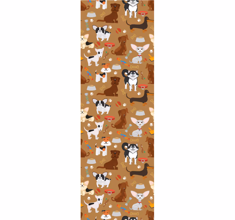 Store enrouleur pour chambre enfant motifs chiens mignons - TenStickers
