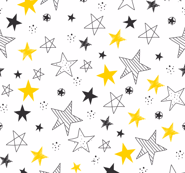Store enrouleur pour chambre enfant étoiles rock'n'roll - TenStickers