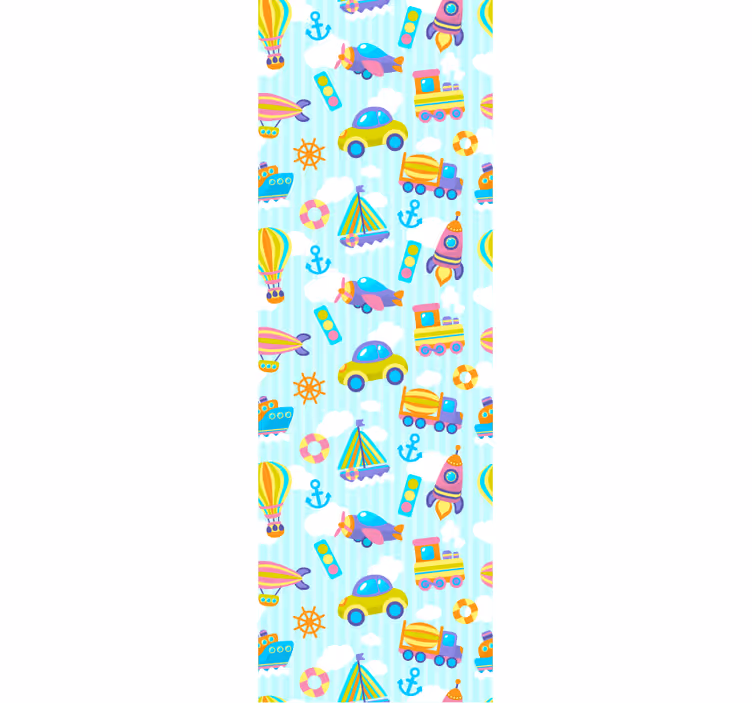 Store enrouleur pour chambre enfant design voitures mignon - TenStickers