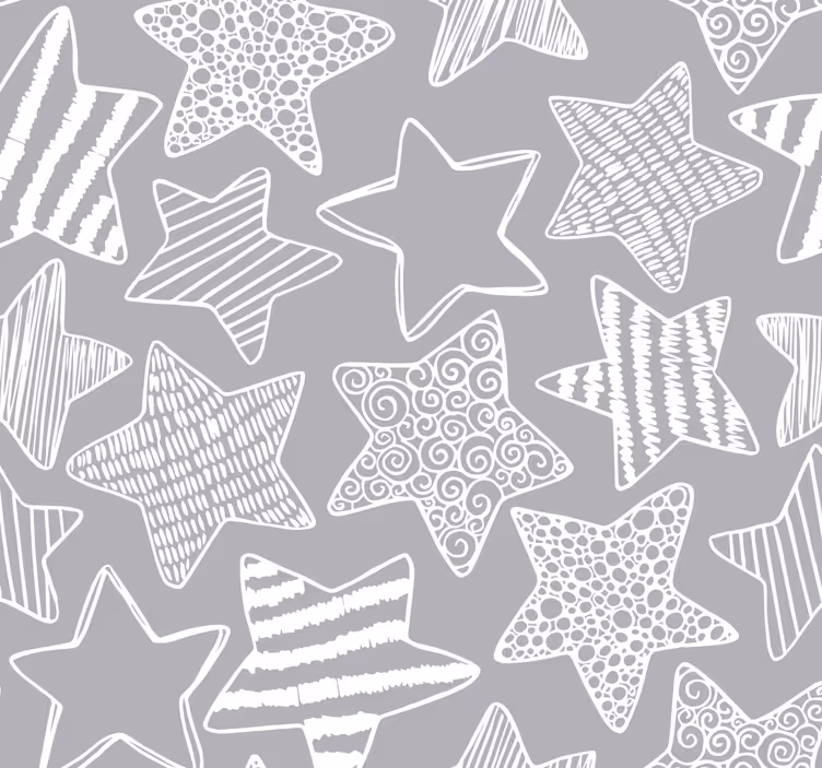 Store enrouleur pour chambre enfant étoile blanche - TenStickers
