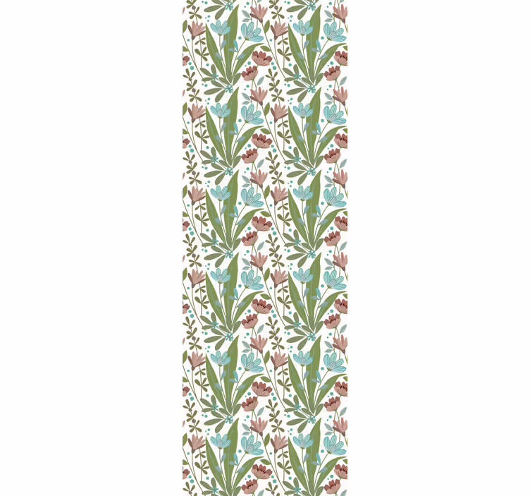 Store enrouleur bureaux style floral vintage - TenStickers