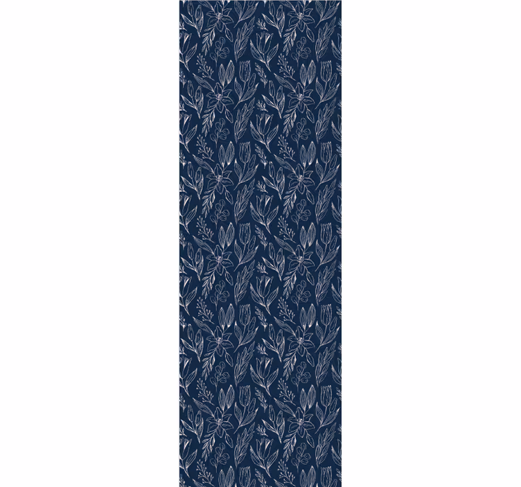 Store enrouleur bureaux motif floral lys seamless - TenStickers