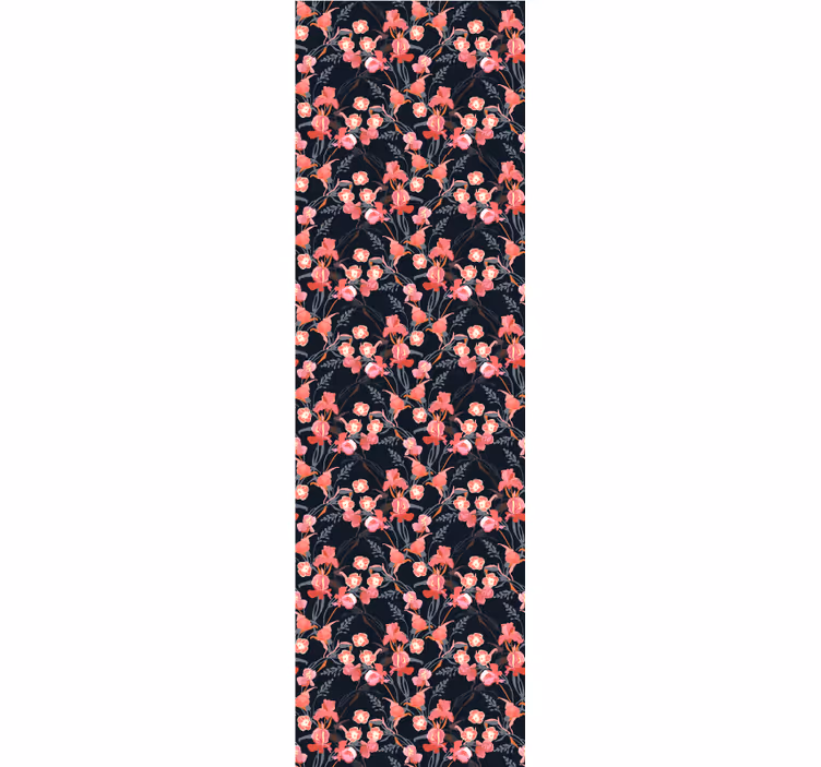Store enrouleur bureaux fleurs roses fragiles - TenStickers