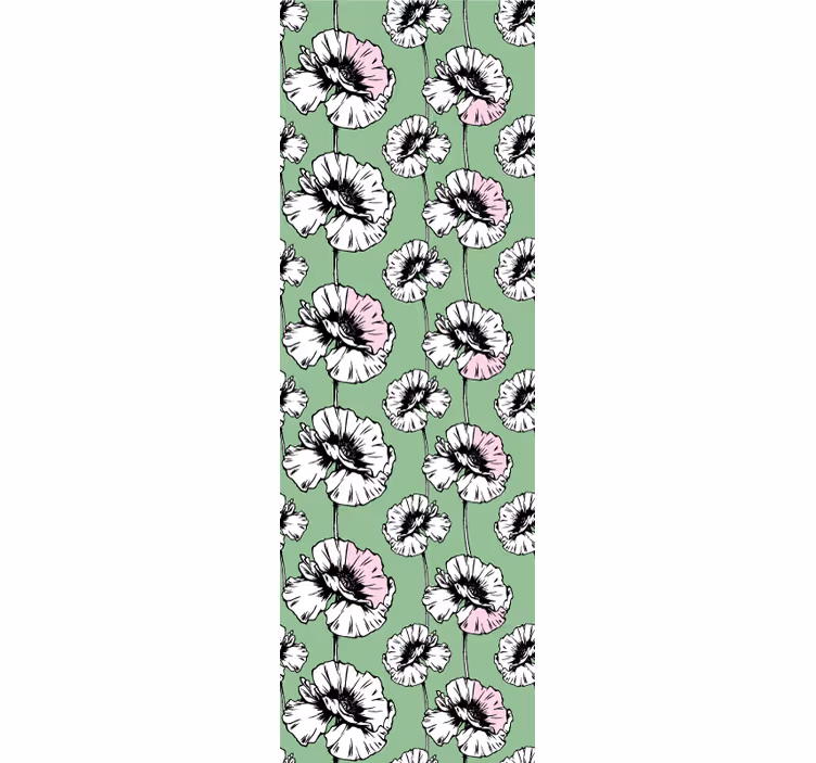 Store enrouleur pour chambre ado motif fleurs sauvages - TenStickers