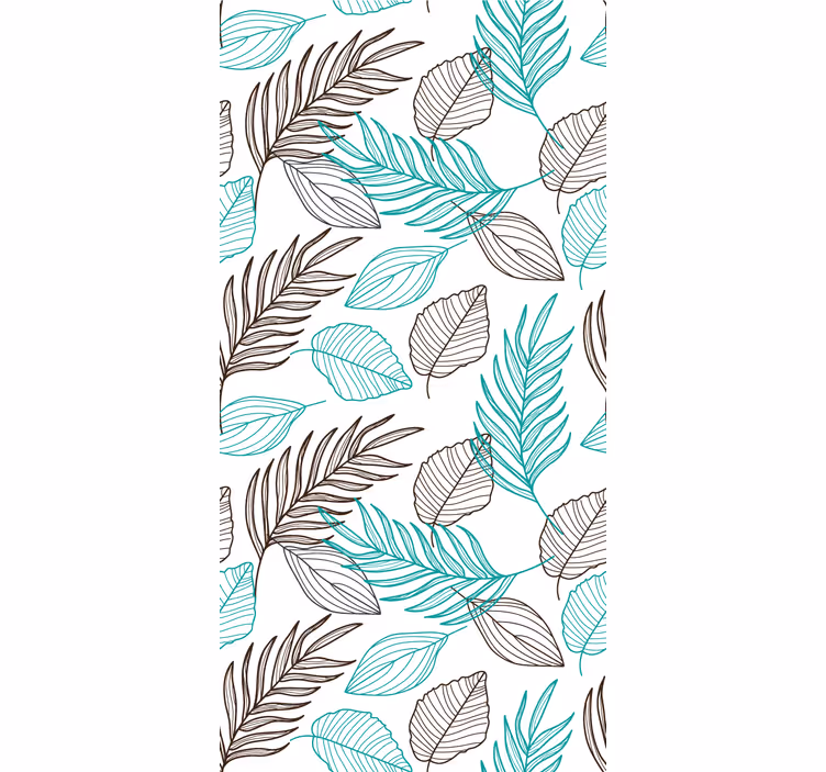 Store enrouleur pour chambre ado feuilles vertes - TenStickers