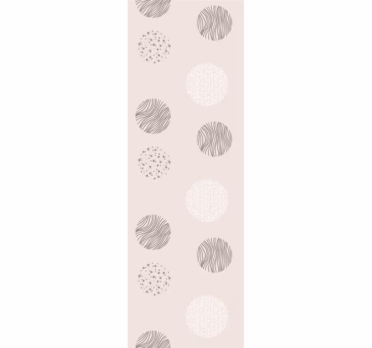 Store enrouleur moderne cercles gris avec lignes et texture - TenStickers