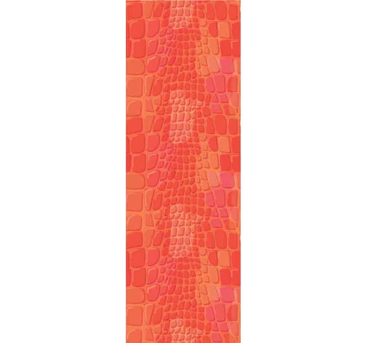 Store enrouleur moderne motif crocodile rouge - TenStickers