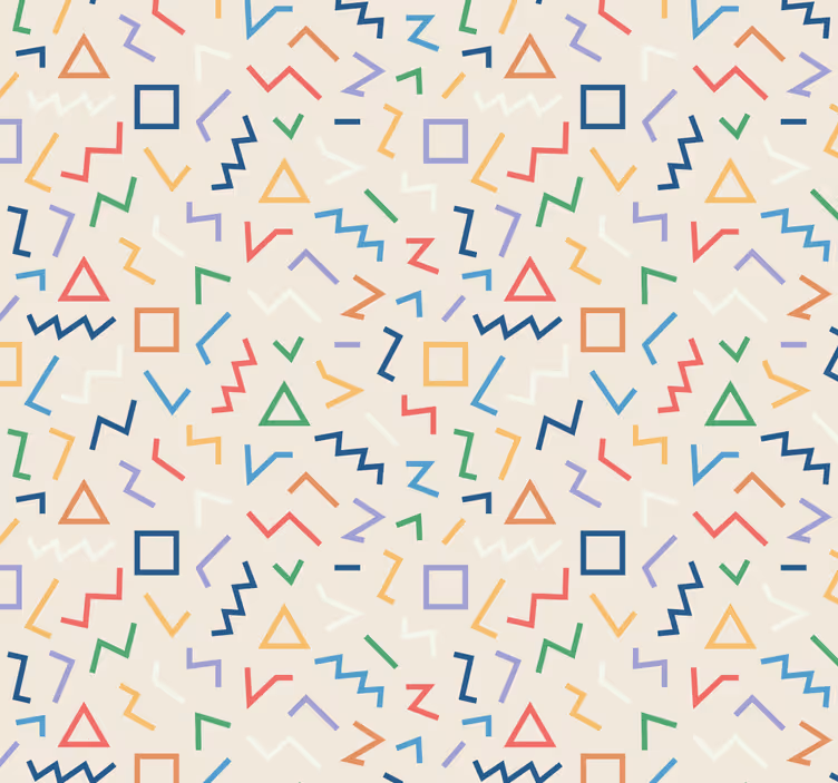 Store enrouleur moderne fond beige lignes colorées - TenStickers