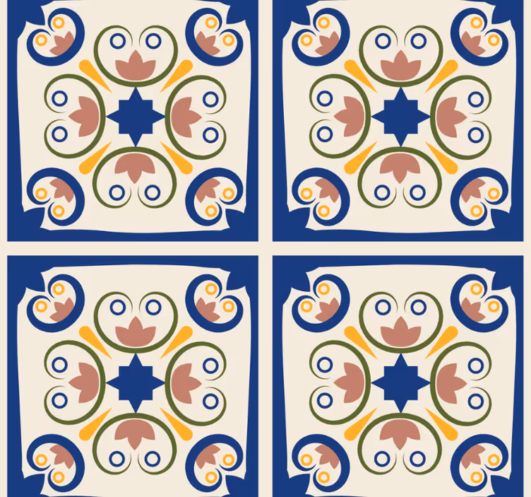 Store enrouleur moderne fleurs roses portugaises - TenStickers