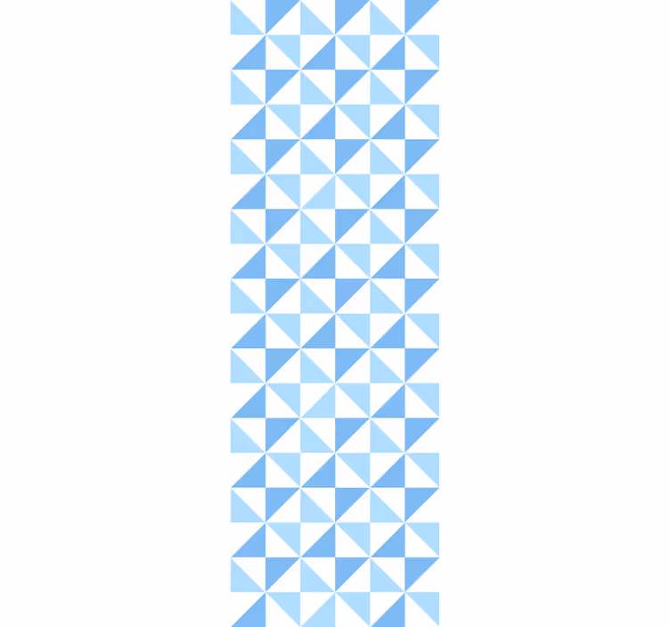 Store enrouleur moderne motif triangles bleu clair - TenStickers