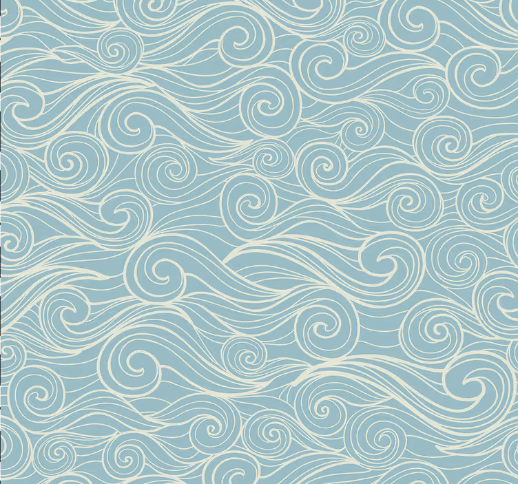 Store enrouleur salle de bain océan avec vagues - TenStickers