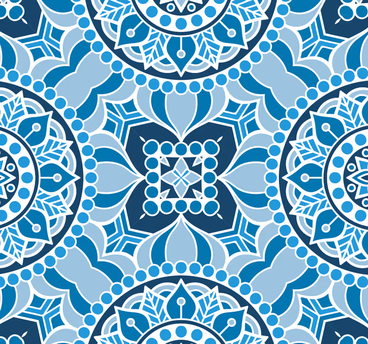 Store enrouleur salle de bain style mandala - TenStickers