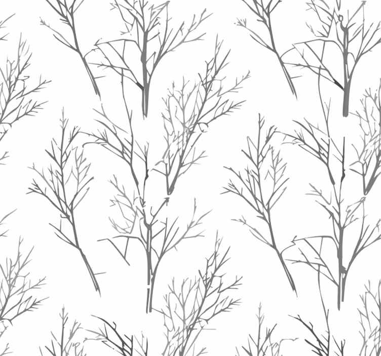 Store enrouleur gris branches fines - TenStickers