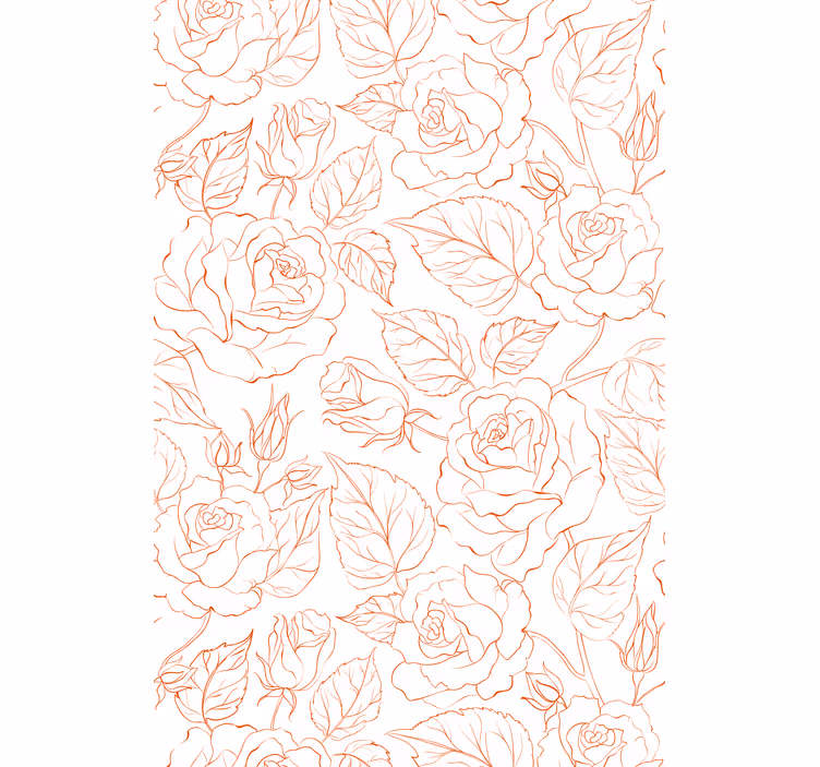 Store enrouleur rose motifs roses délicats - TenStickers