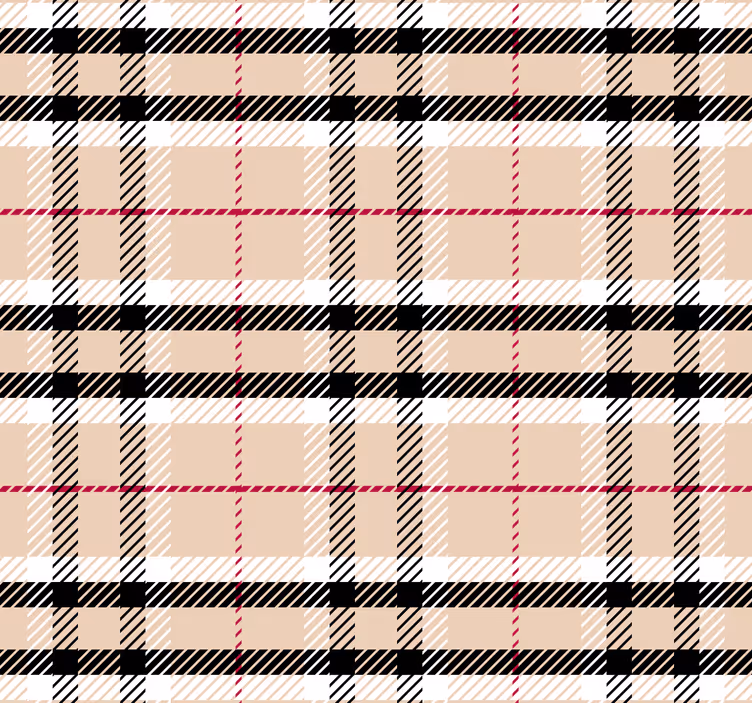 Store enrouleur rose tartan "burberry" - TenStickers