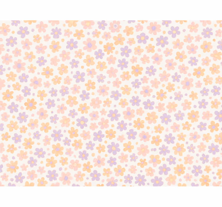 Store enrouleur rose fleurs pastel petites - TenStickers