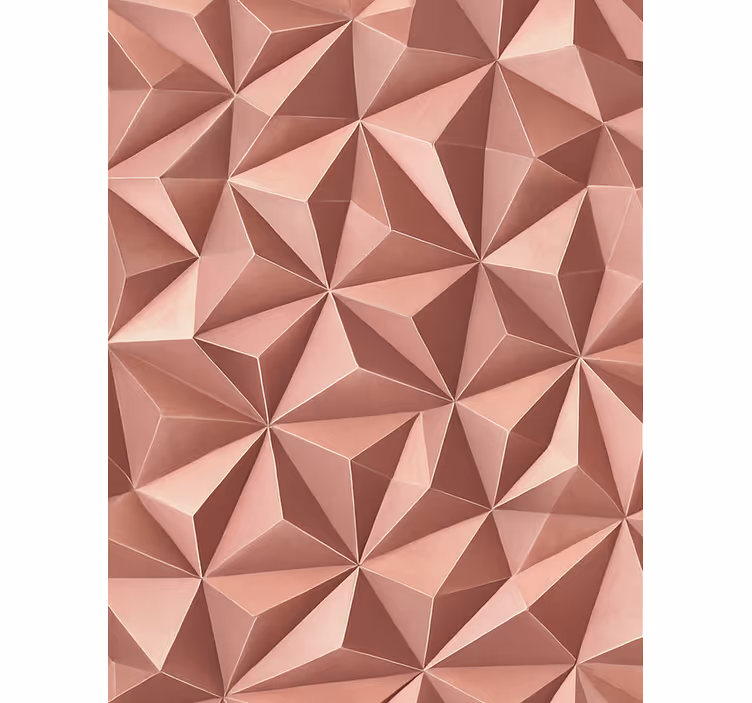 Store enrouleur rose géométrique abstrait doré rose - TenStickers