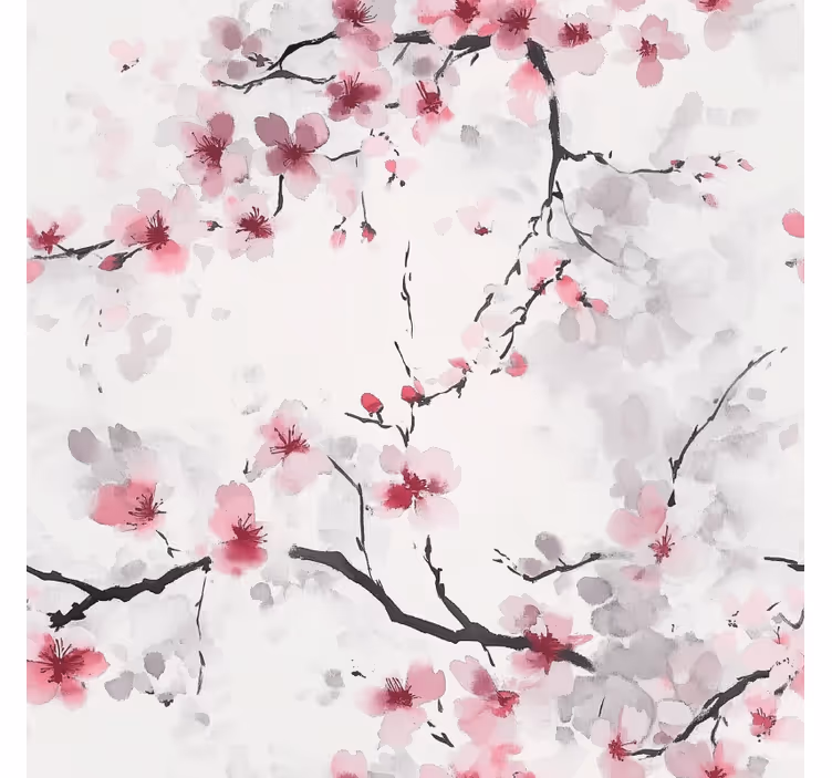 Store enrouleur rose fleur de cerisier - TenStickers