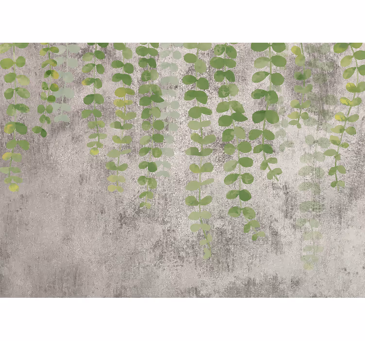 Store enrouleur cuisine plantes suspendues béton - TenStickers