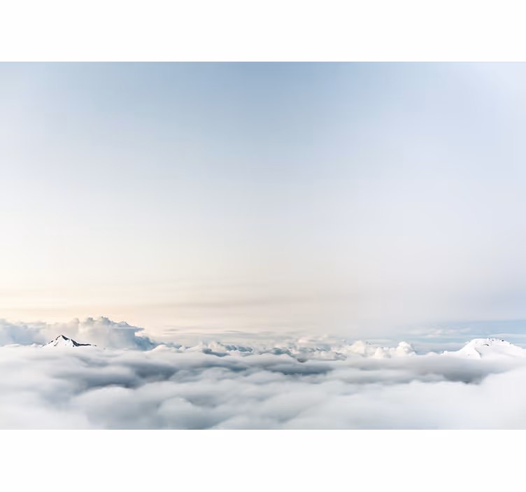 Store enrouleur blanc paysage magnifique ciel mer - TenStickers