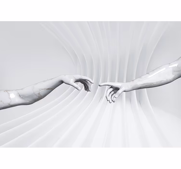 Store enrouleur blanc illusion d'optique adam - TenStickers