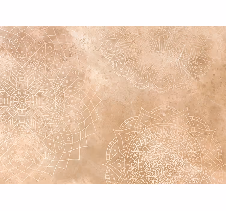 Store enrouleur beige mandalas vintage décoratifs - TenStickers