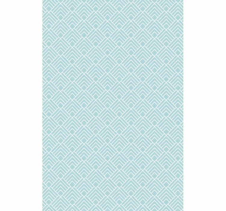 Store enrouleur bleu à lignes zigzag bleu clair - TenStickers