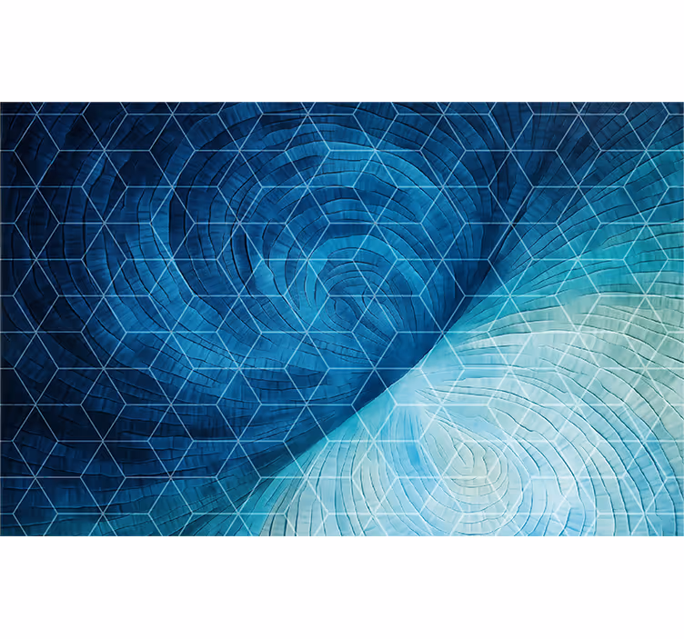 Store enrouleur bleu fond abstrait bleu - TenStickers