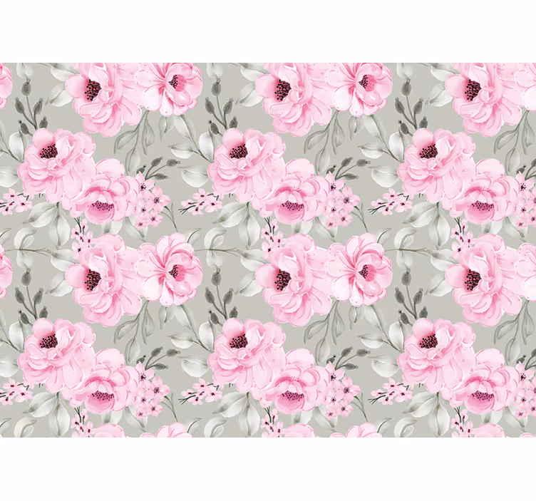 Store enrouleur salon fleurs de pivoine pastel - TenStickers