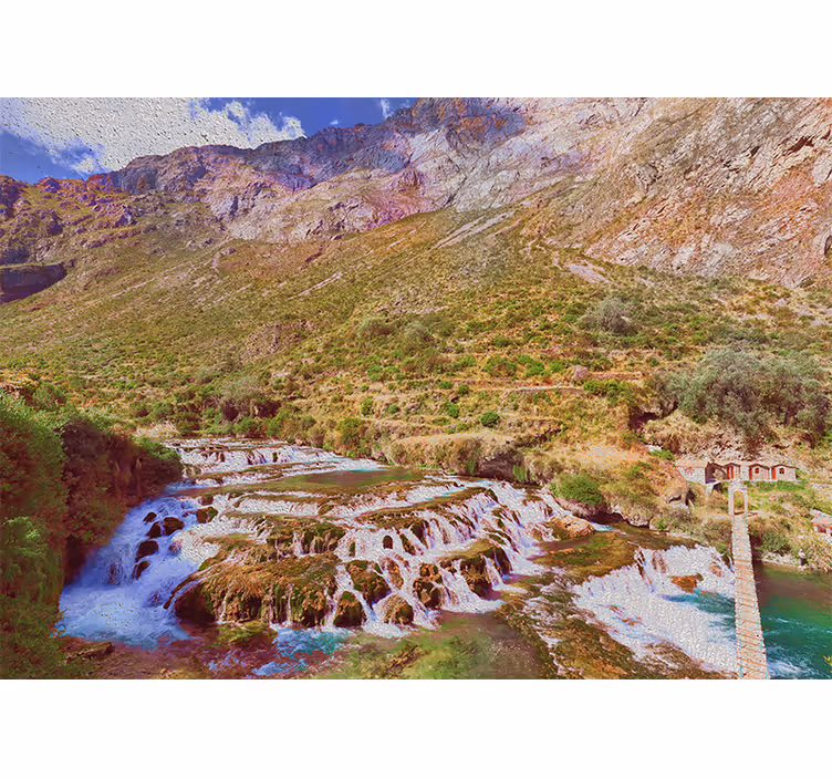 Store enrouleur salon cascades de huancaya - TenStickers