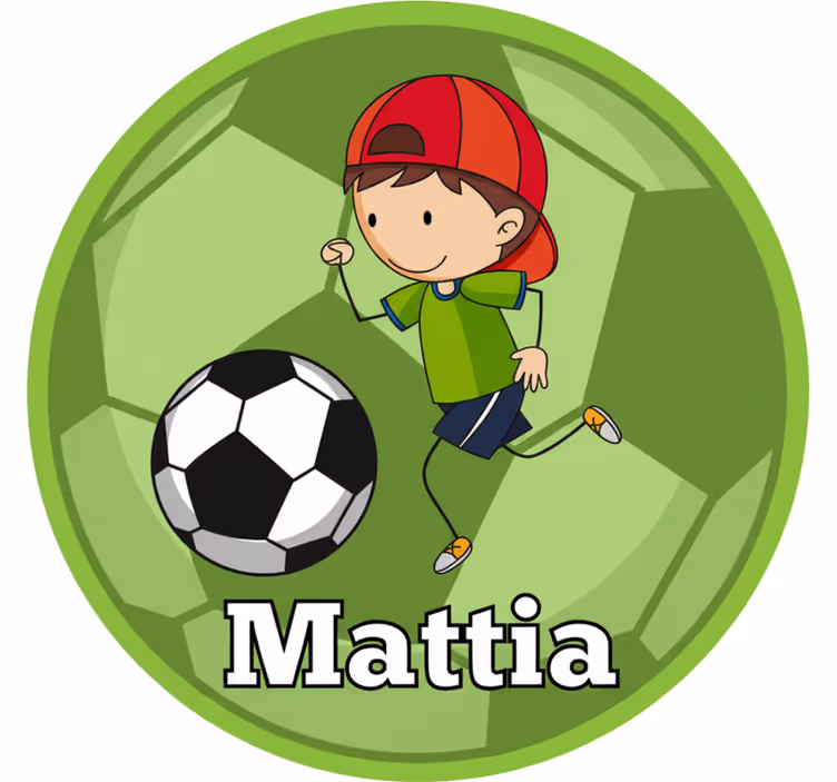 Store enrouleur vert design football personnalisable - TenStickers