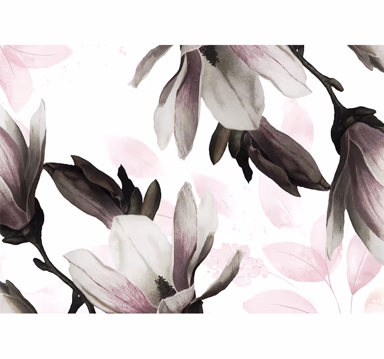 Store enrouleur salon variation florale glamour - TenStickers