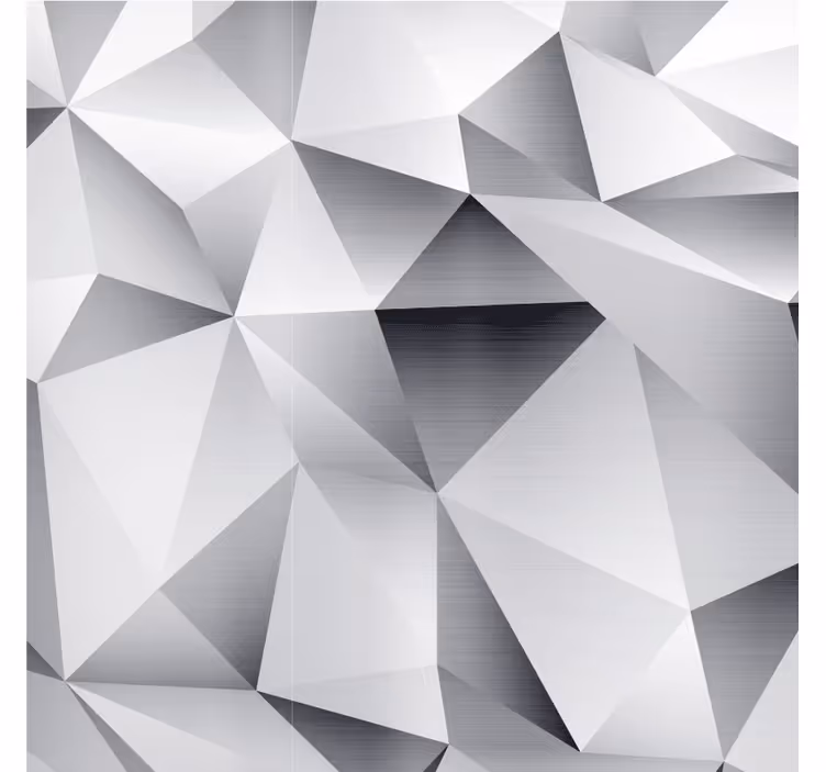 Store enrouleur salon motif géométrique argent cosmique - TenStickers
