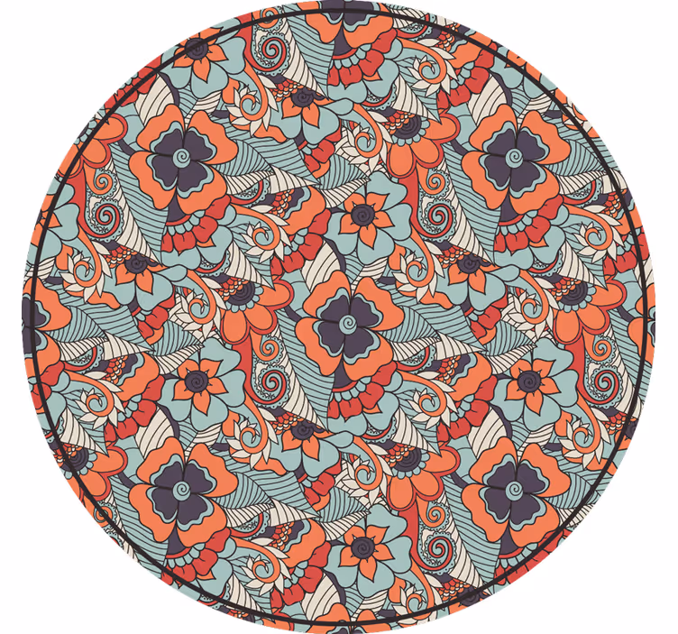 Store enrouleur chambre motif paisley floral - TenStickers