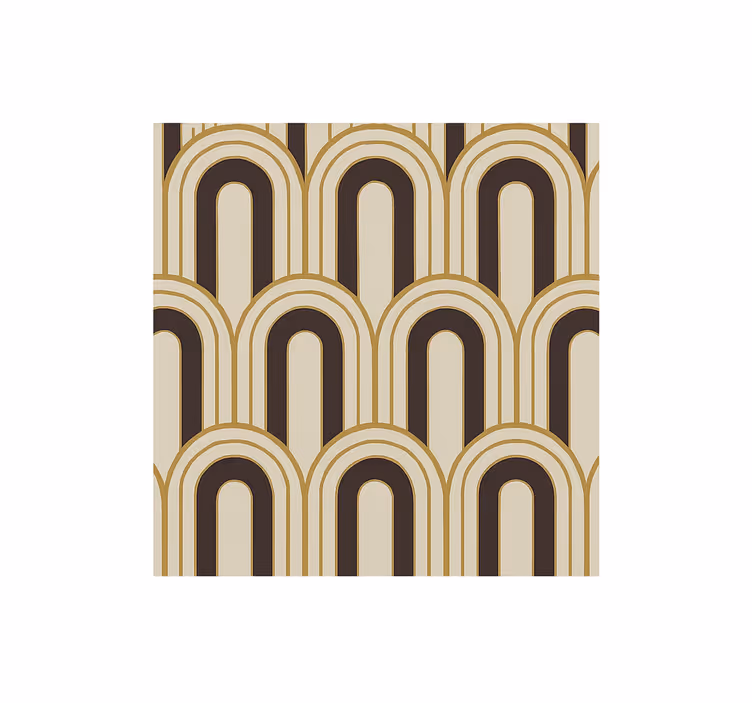 Store à enrouleur vintage arches art déco 1970's - TenStickers