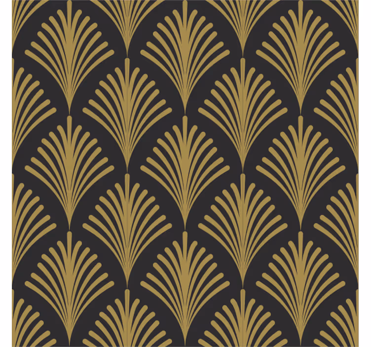 Store à enrouleur vintage glamour doré des années 1920 - TenStickers